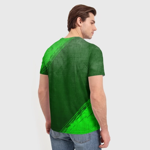 Мужская футболка 3D HIM - green gradient - фото 4