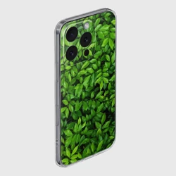 Чехол для iPhone 16 Pro Max силиконовый с защитой камеры Листва текстура - фото 2