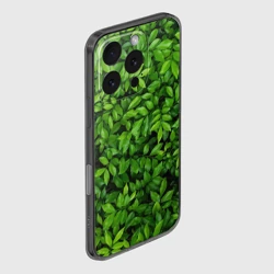 Чехол для iPhone 16 Pro силиконовый с защитой камеры Листва текстура - фото 2