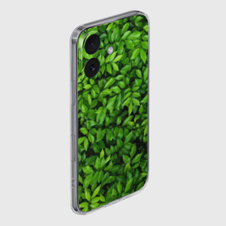 Чехол для iPhone 16 силиконовый с защитой камеры Листва текстура - фото 2