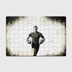 Головоломка Пазл магнитный 126 элементов Регбист с двумя мячами