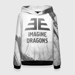 Женская толстовка 3D Imagine Dragons - white gradient