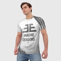 Мужская футболка 3D Imagine Dragons - white gradient - фото 2