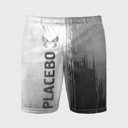 Мужские шорты спортивные Placebo - white gradient по-вертикали