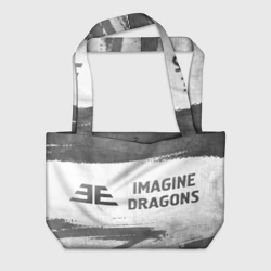 Пляжная сумка 3D Imagine Dragons - white gradient по-горизонтали