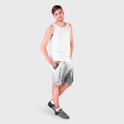 Мужские шорты 3D Twenty One Pilots - white gradient вертикально - фото 2
