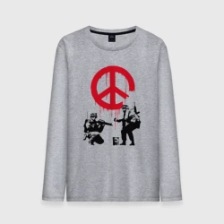 Мужской лонгслив хлопок Армия мира