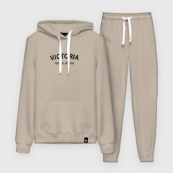 Женский костюм с толстовкой хлопок Victoria - never alone