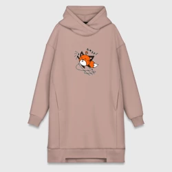 Платье-худи хлопок Лисичка Вжух волшебница