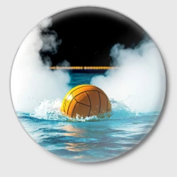 Значок Мяч для водного поло на воде