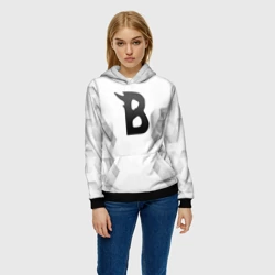 Женская толстовка 3D Beastars white poly - фото 2