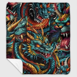 Плед с рукавами Татуировка дракона ирезуми