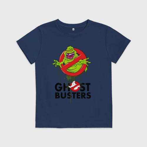 Детская футболка хлопок The ghostbusters - slimer 