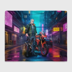 Плед 3D One punch man cyberpunk 2077