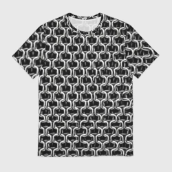 Мужская футболка 3D Кольчуга крупная - паттерн