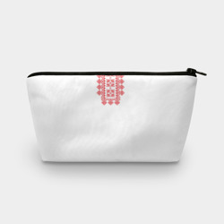 Косметичка 3D Славянский орнамент и узоры - вышиванка рубаха белая