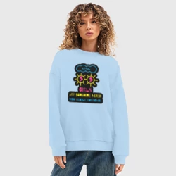 Женский свитшот oversize без начеса хлопок Девушки апреля - фото 2