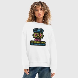 Женский свитшот oversize без начеса хлопок Девушки июня - фото 2