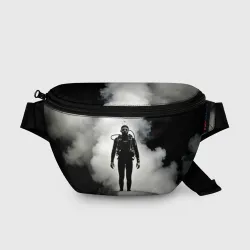 Поясная сумка 3D Дайвер в белом дыму