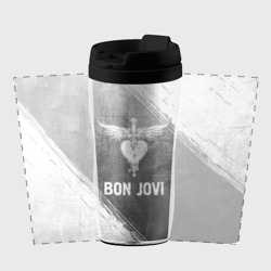Термокружка-непроливайка Bon Jovi - grey gradient - фото 2