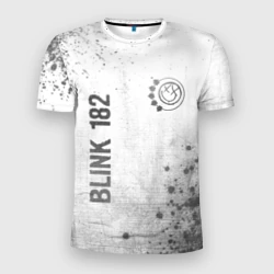 Мужская футболка 3D Slim Blink 182 - white gradient вертикально
