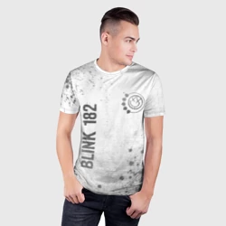 Мужская футболка 3D Slim Blink 182 - white gradient вертикально - фото 2