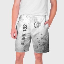 Мужские шорты 3D Blink 182 - white gradient вертикально
