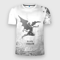 Мужская футболка 3D Slim Black Sabbath - white gradient