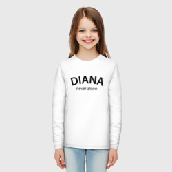 Детский лонгслив хлопок Diana never alone - motto - фото 2