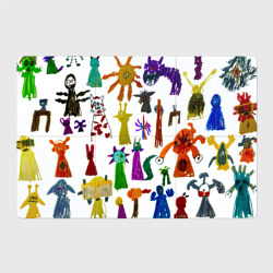 Магнитный плакат 3Х2 Детские рисунки героев из игры Роблокс