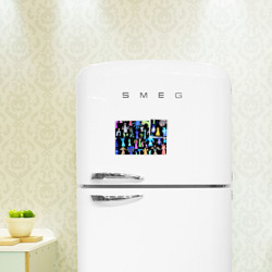 Магнитный плакат 3Х2 Яркие монстры на черном фоне - фото 2