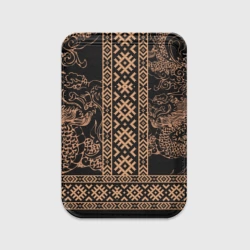 Картхолдер Magsafe магнитный Золотой дракон с узорами славянскими