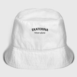 Женская панама хлопок Ekaterina never alone - motto