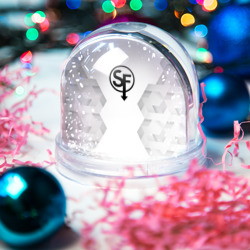Игрушка Снежный шар Sally Face white poly - фото 2