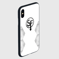 Чехол для iPhone XS Max матовый Sally Face white poly - фото 2