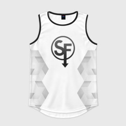 Мужская спортивная майка 3D Sally Face white poly