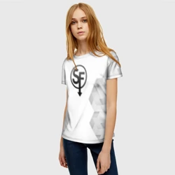 Женская футболка 3D Sally Face white poly - фото 2