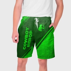Мужские шорты 3D Cowboy Bebop - green gradient вертикально