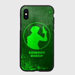 Чехол для iPhone XS Max матовый Cowboy Bebop - green gradient