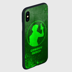 Чехол для iPhone XS Max матовый Cowboy Bebop - green gradient - фото 2