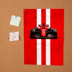 Постер Формула 1 на красном - фото 2