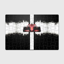 Головоломка Пазл магнитный 126 элементов Формула 1 в черно-белом