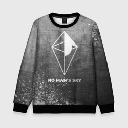 Детский свитшот 3D No Man's Sky - grey gradient
