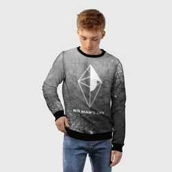 Детский свитшот 3D No Man's Sky - grey gradient - фото 2
