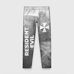 Детские леггинсы 3D Resident Evil - grey gradient вертикально