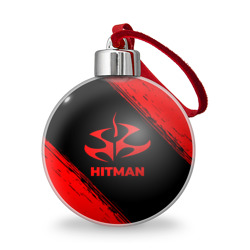 Ёлочный шар Hitman - red gradient