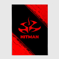 Постер Hitman - red gradient