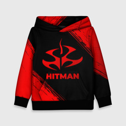 Детская толстовка 3D Hitman - red gradient