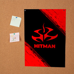Постер Hitman - red gradient - фото 2