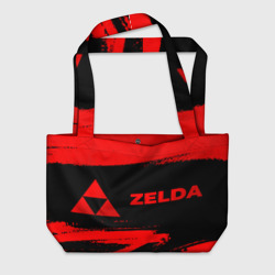 Пляжная сумка 3D Zelda - red gradient по-горизонтали